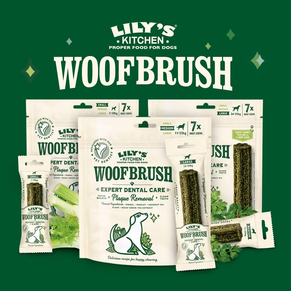 Lily's Kitchen WoofBrush Dental Chews Care 3 Størrelser